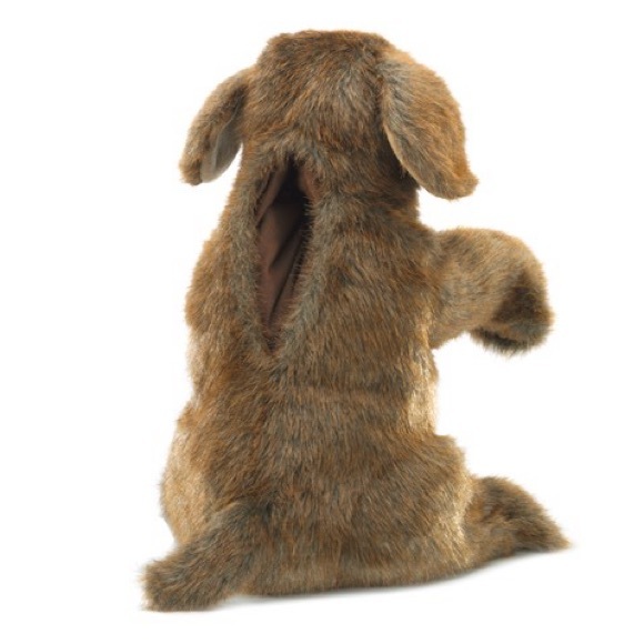 Folkmanis Sitting Dog Hand Puppet - Picture 2 of 9